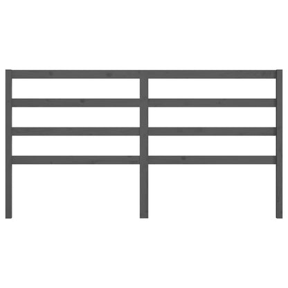 Kopfteil Grau 206x4x100 cm Massivholz Kiefer