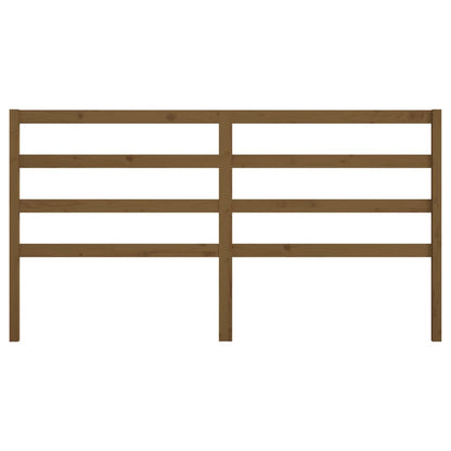 Kopfteil Honigbraun 206x4x100 cm Massivholz Kiefer