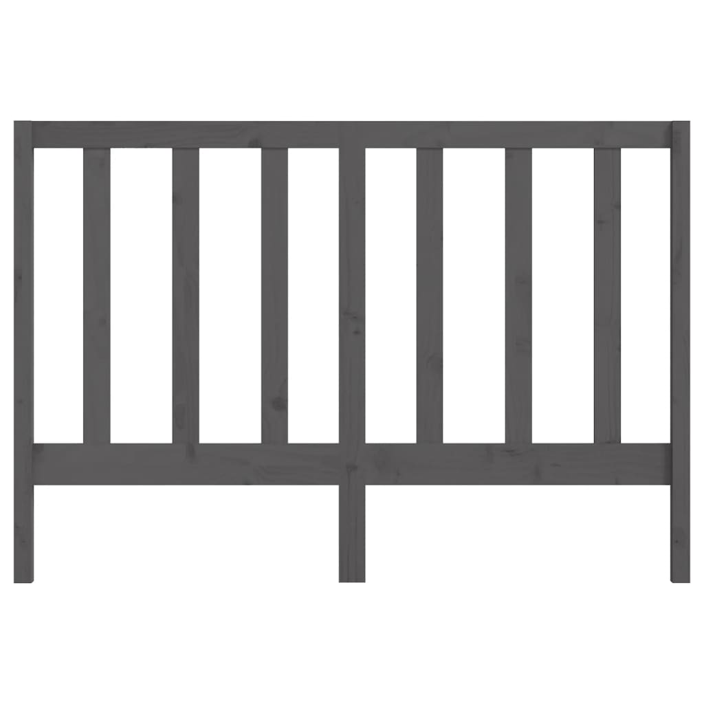 Kopfteil Grau 166x4x100 cm Massivholz Kiefer