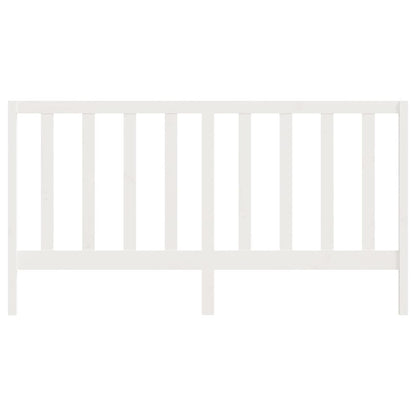 Kopfteil Weiß 206x4x100 cm Massivholz Kiefer