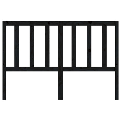 Kopfteil Schwarz 146x4x100 cm Massivholz Kiefer