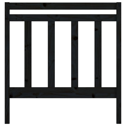 Kopfteil Schwarz 96x4x100 cm Massivholz Kiefer