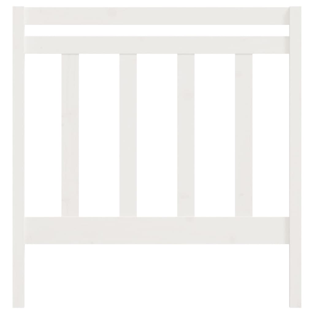 Kopfteil Weiß 106x4x100 cm Massivholz Kiefer