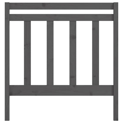 Kopfteil Grau 106x4x100 cm Massivholz Kiefer