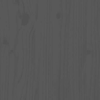 Kopfteil Grau 106x4x100 cm Massivholz Kiefer