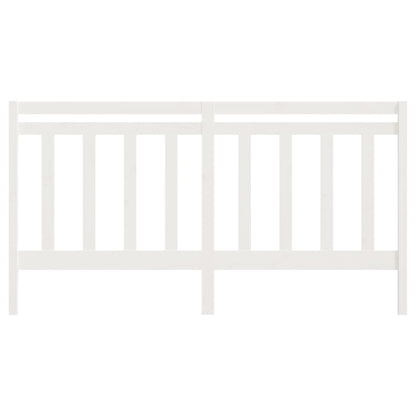 Kopfteil Weiß 206x4x100 cm Massivholz Kiefer