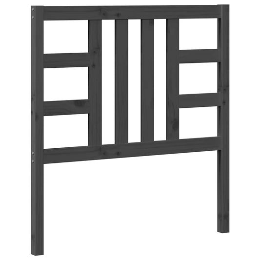 Kopfteil Grau 96x4x100 cm Massivholz Kiefer