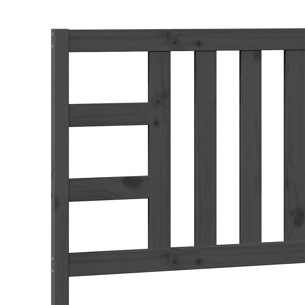 Kopfteil Grau 96x4x100 cm Massivholz Kiefer