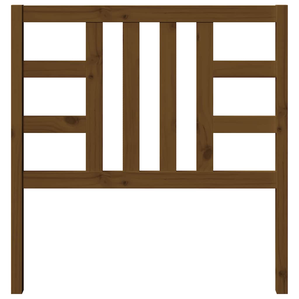 Kopfteil Honigbraun 96x4x100 cm Massivholz Kiefer