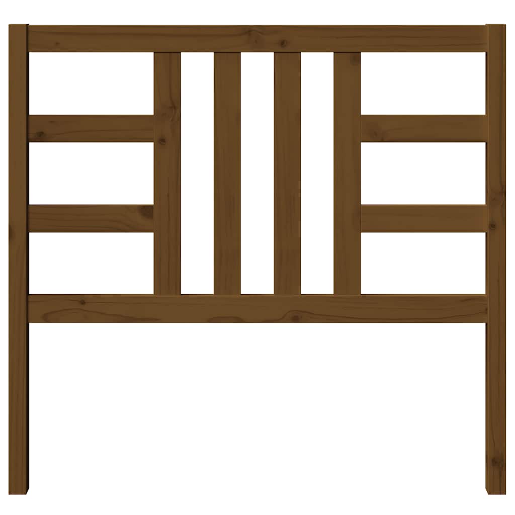 Kopfteil Honigbraun 106x4x100 cm Massivholz Kiefer