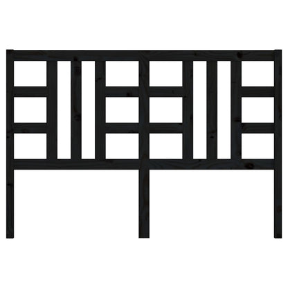 Kopfteil Schwarz 126x4x100 cm Massivholz Kiefer