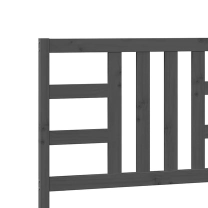 Kopfteil Grau 206x4x100 cm Massivholz Kiefer