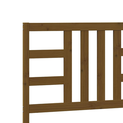 Kopfteil Honigbraun 206x4x100 cm Massivholz Kiefer