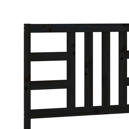 Kopfteil Schwarz 206x4x100 cm Massivholz Kiefer