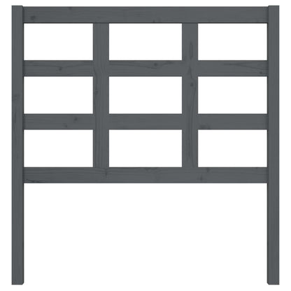 Kopfteil Grau 95,5x4x100 cm Massivholz Kiefer