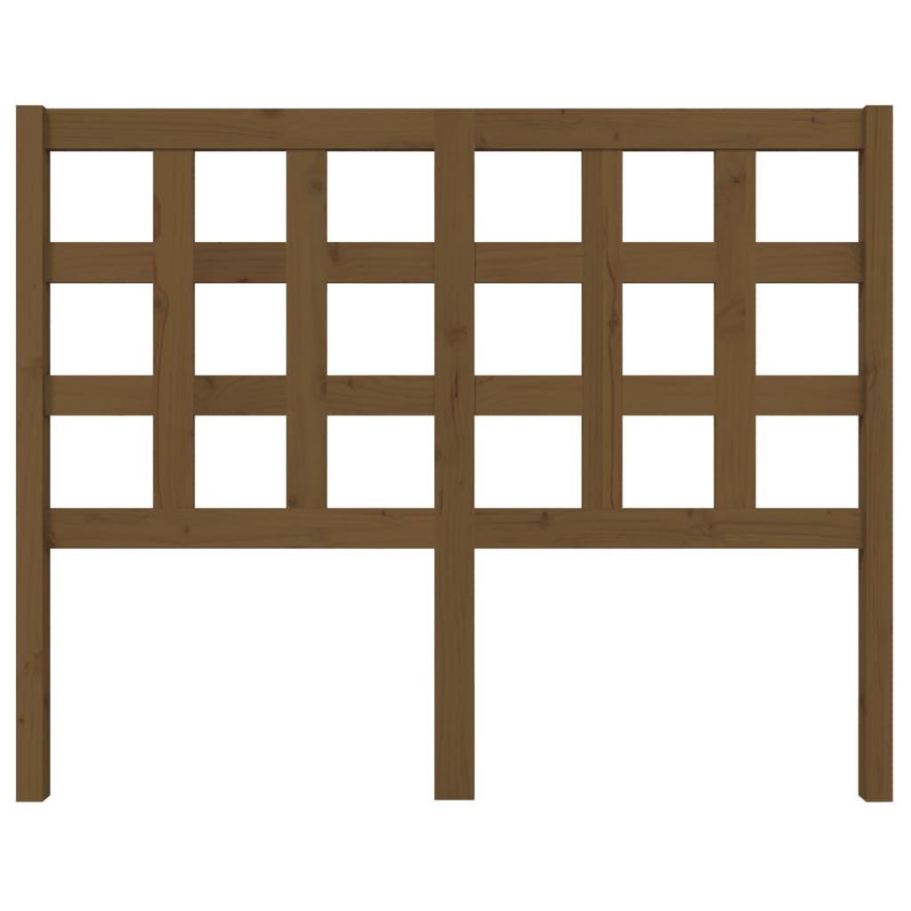 Kopfteil Honigbraun 125,5x4x100 cm Massivholz Kiefer