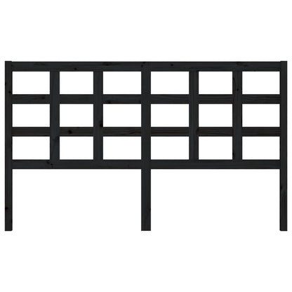 Kopfteil Schwarz 165,5x4x100 cm Massivholz Kiefer