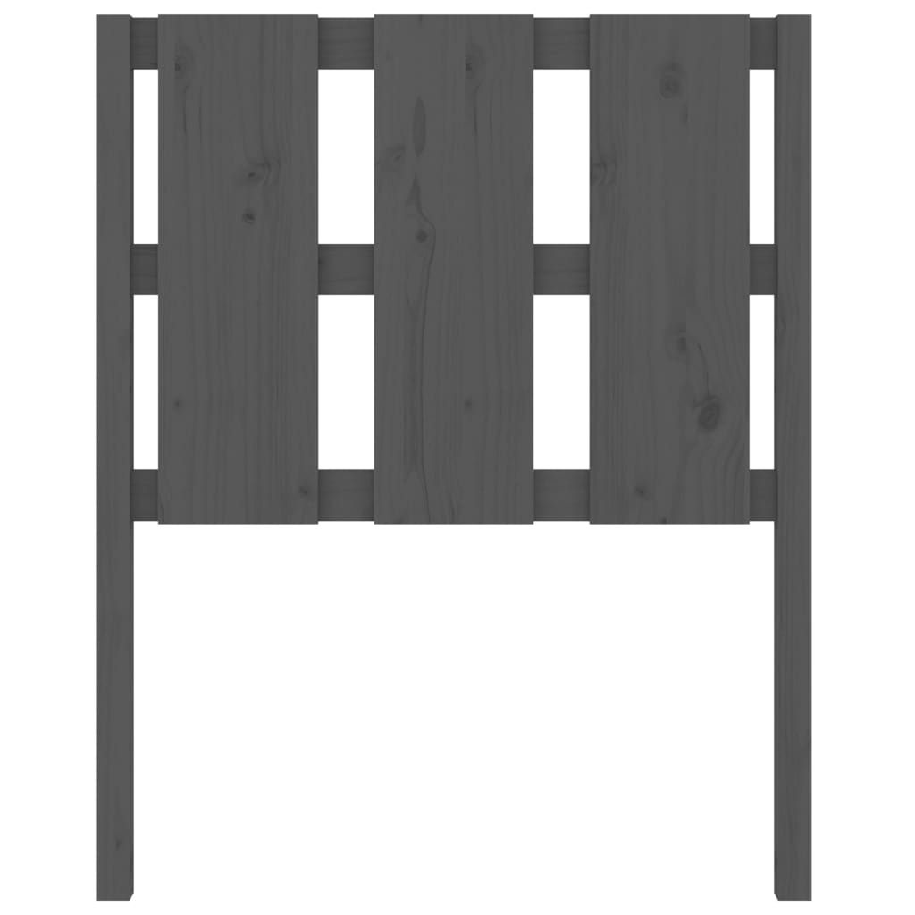 Kopfteil Grau 80,5x4x100 cm Massivholz Kiefer