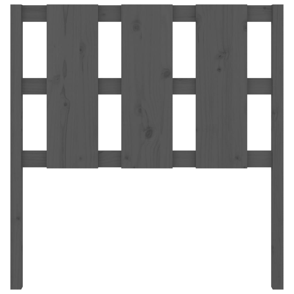 Kopfteil Grau 95,5x4x100 cm Massivholz Kiefer