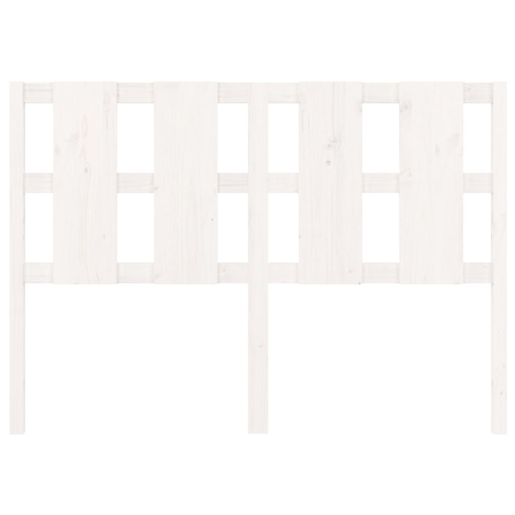 Kopfteil Weiß 125,5x4x100 cm Massivholz Kiefer