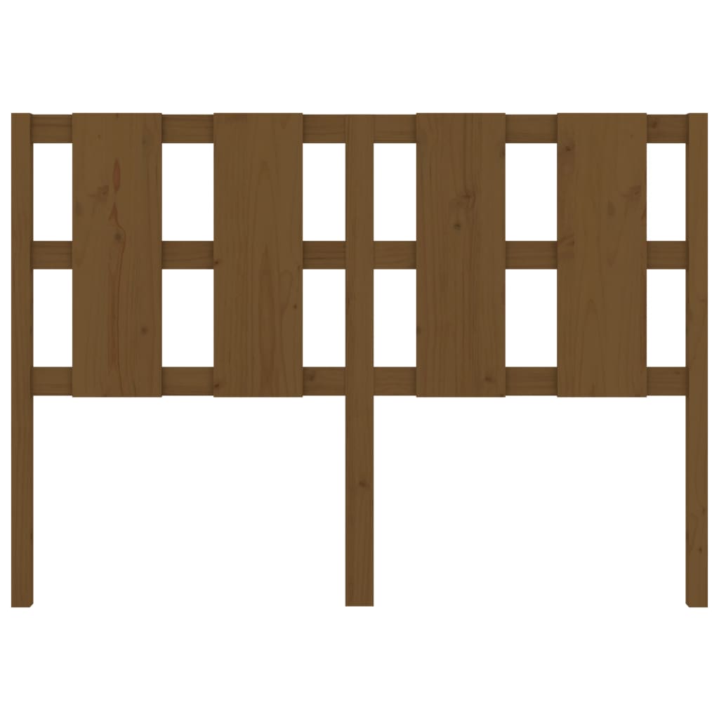 Kopfteil Honigbraun 125,5x4x100 cm Massivholz Kiefer