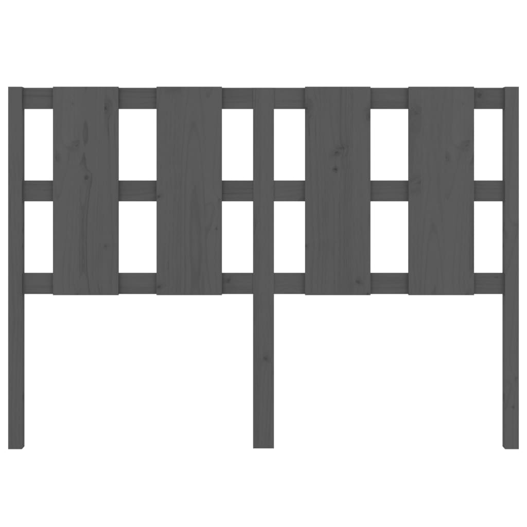 Kopfteil Grau 145,5x4x100 cm Massivholz Kiefer