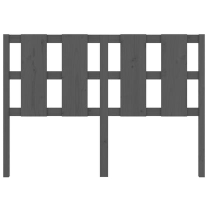 Kopfteil Grau 145,5x4x100 cm Massivholz Kiefer