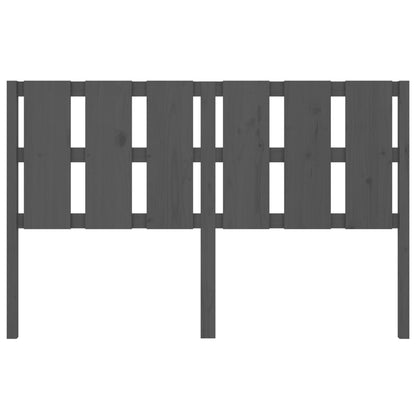 Bett-Kopfteil Grau 155,5x4x100 cm Massivholz Kiefer