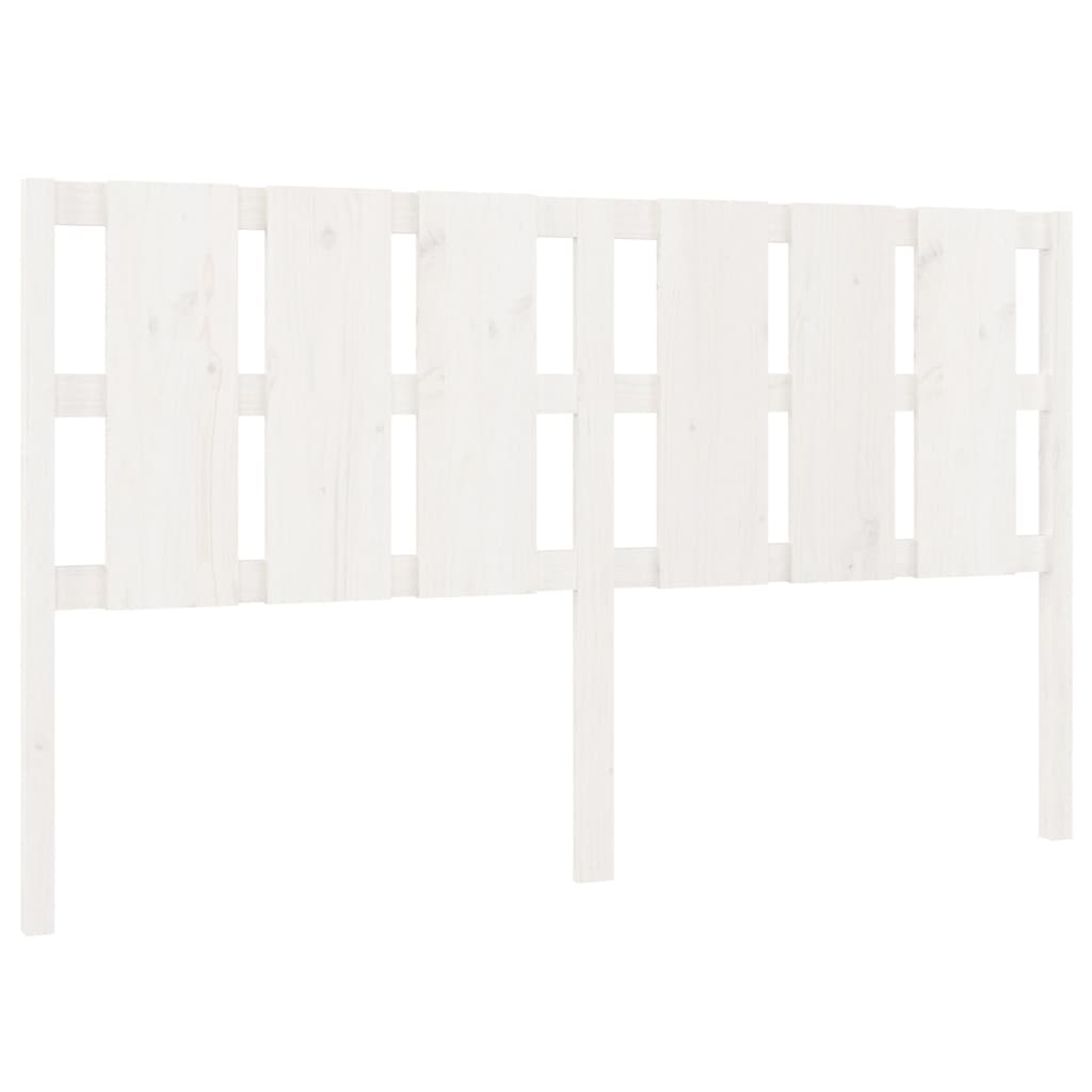 Kopfteil Weiß 165,5x4x100 cm Massivholz Kiefer