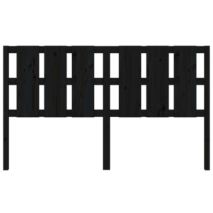 Kopfteil Schwarz 165,5x4x100 cm Massivholz Kiefer