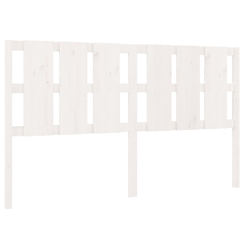 Kopfteil Weiß 185,5x4x100 cm Massivholz Kiefer