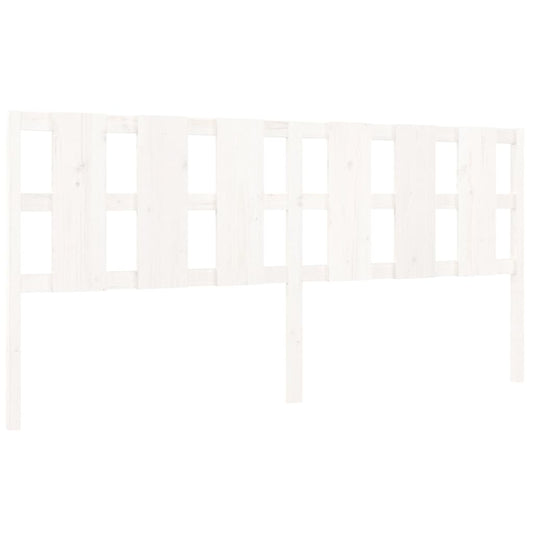 Kopfteil Weiß 205,5x4x100 cm Massivholz Kiefer