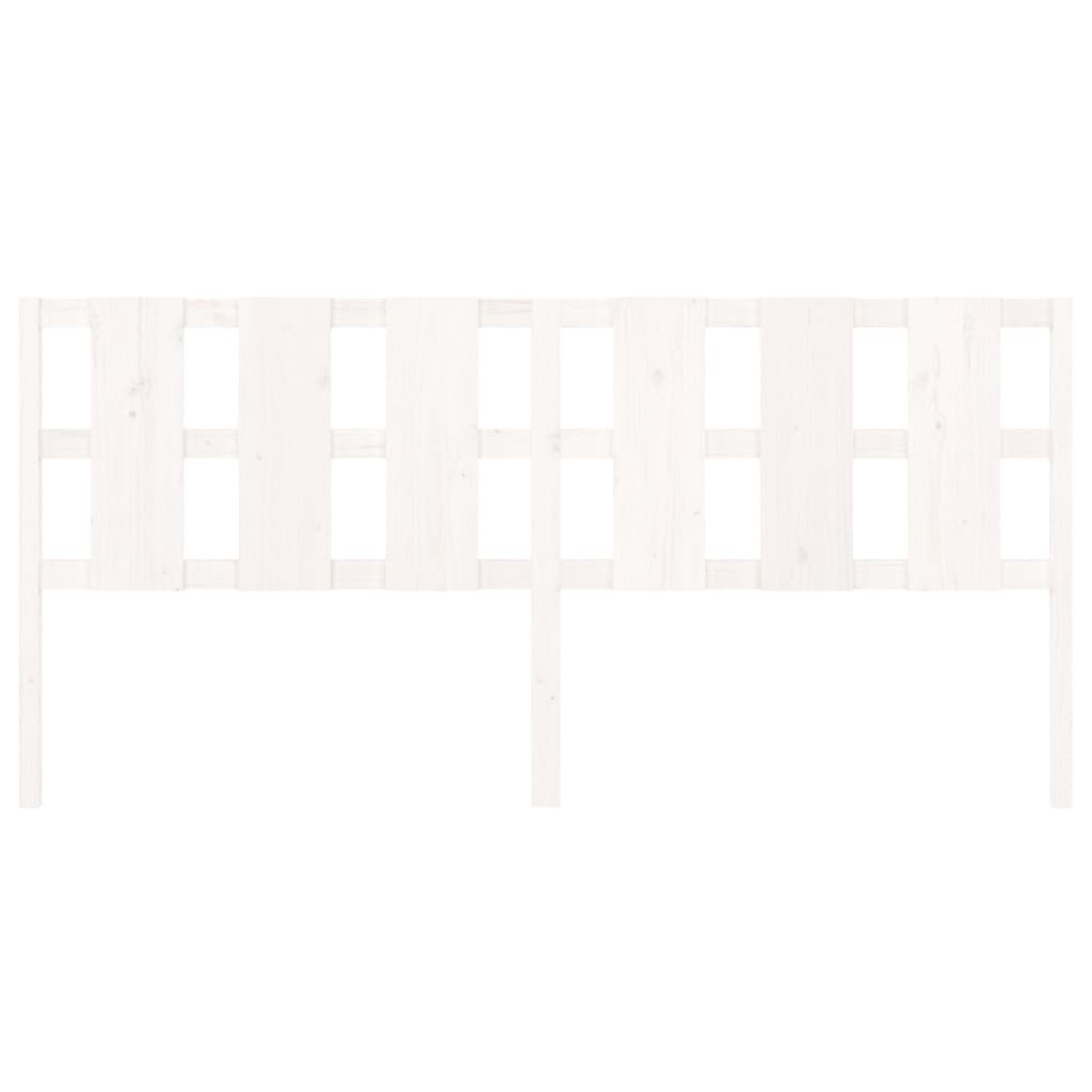 Kopfteil Weiß 205,5x4x100 cm Massivholz Kiefer