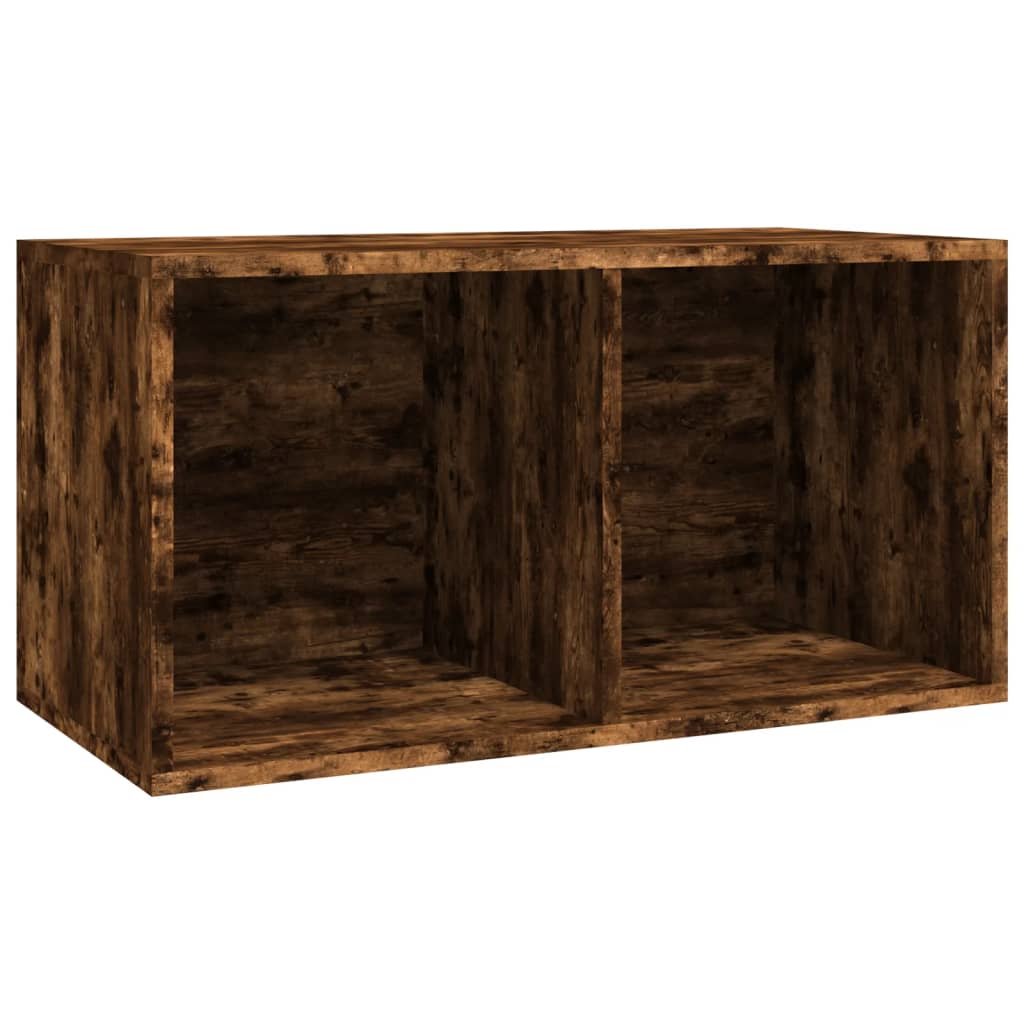 Schallplatten-Box Räuchereiche 71x34x36 cm Holzwerkstoff