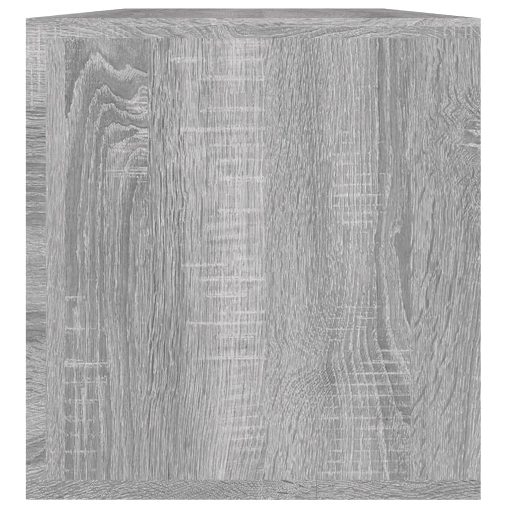 Pladekasse Grå Sonoma 71x34x36cm Træmateriale