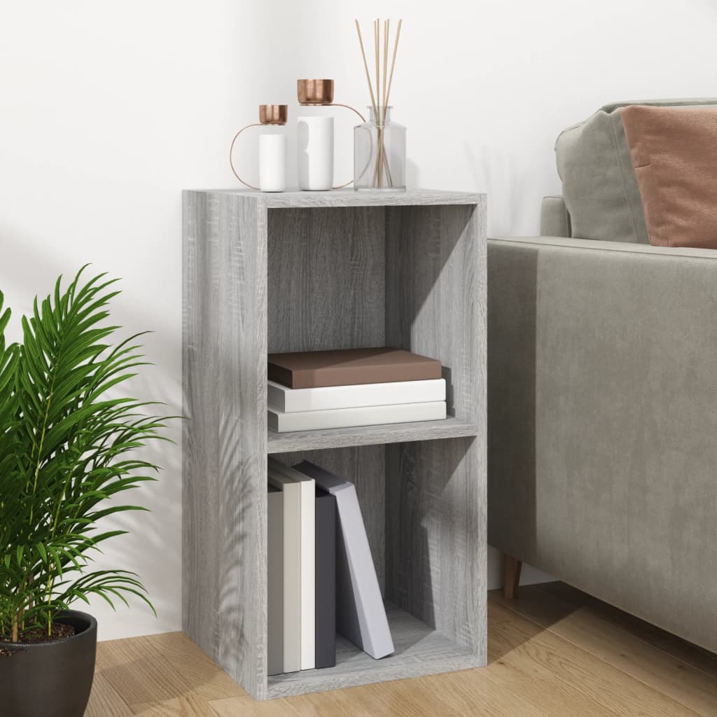Pladekasse Grå Sonoma 71x34x36cm Træmateriale