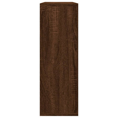 Wandregal Braun Eichen-Optik 104x20x58,5 cm Holzwerkstoff