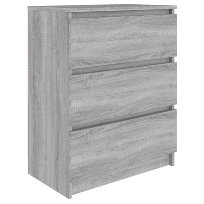 Skænk Grå Sonoma 60x35x76 cm Træmateriale