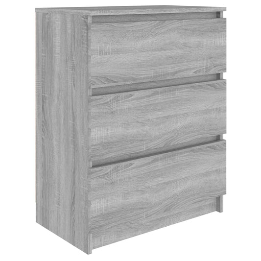Skænk Grå Sonoma 60x35x76 cm Træmateriale