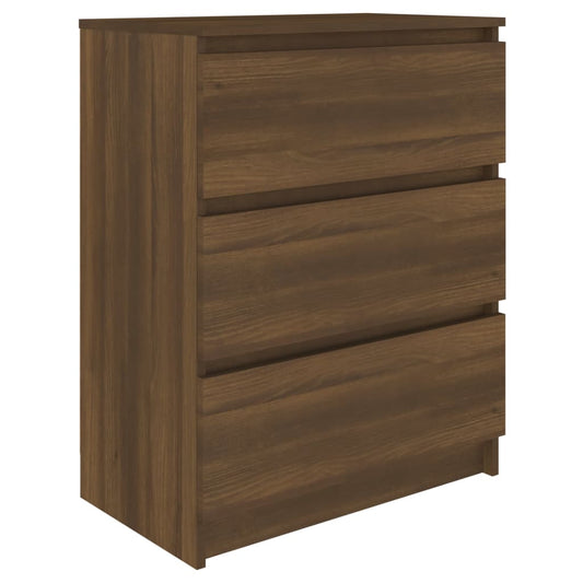 Skænk Brun Eg Look 60x35x76 cm Træmateriale