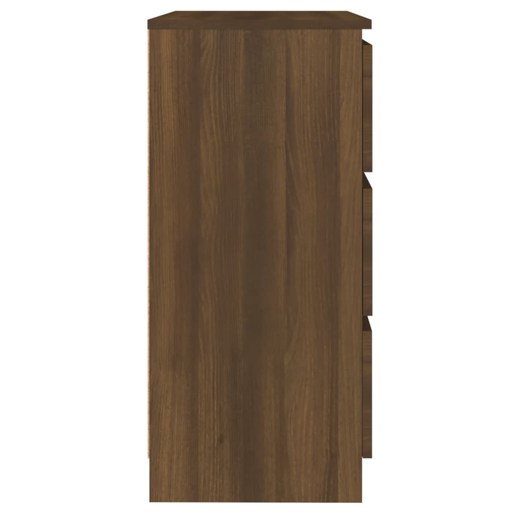 Skænk Brun Eg Look 60x35x76 cm Træmateriale