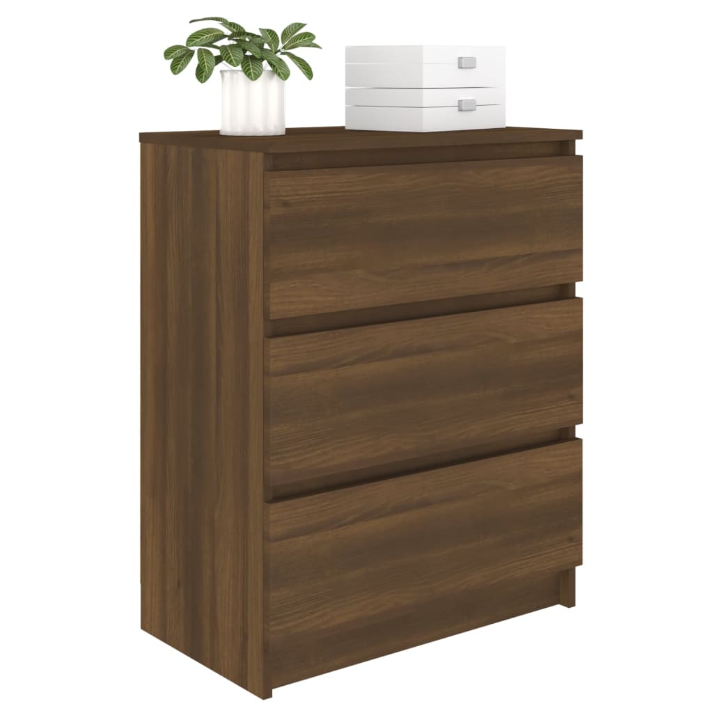 Skænk Brun Eg Look 60x35x76 cm Træmateriale