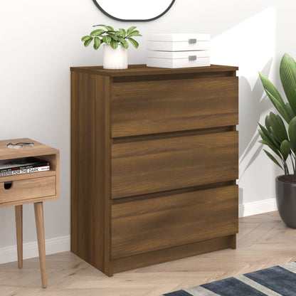 Skænk Brun Eg Look 60x35x76 cm Træmateriale