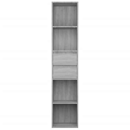 Bücherregal Grau Sonoma 36x30x171 cm Holzwerkstoff