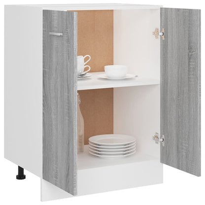 Unterschrank Lyon Grau Sonoma 60x46x81,5 cm Holzwerkstoff