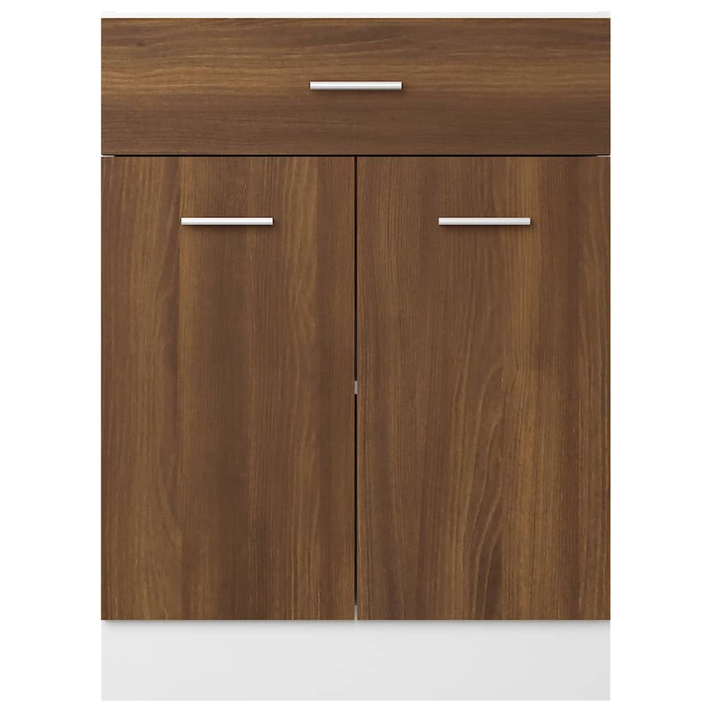 Unterschrank mit Schublade Lyon Braun Eichen-Optik 60x46x81,5 cm