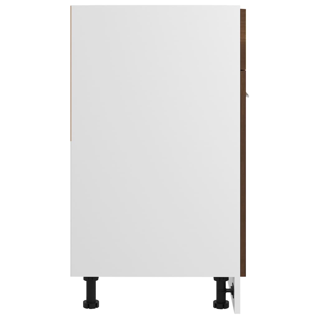 Unterschrank mit Schublade Lyon Braun Eichen-Optik 60x46x81,5 cm