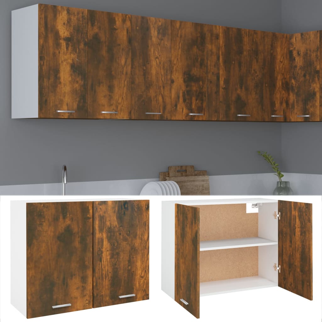Overskab Røget Eg 80x31x60 cm Træmateriale