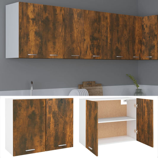 Overskab Røget Eg 80x31x60 cm Træmateriale