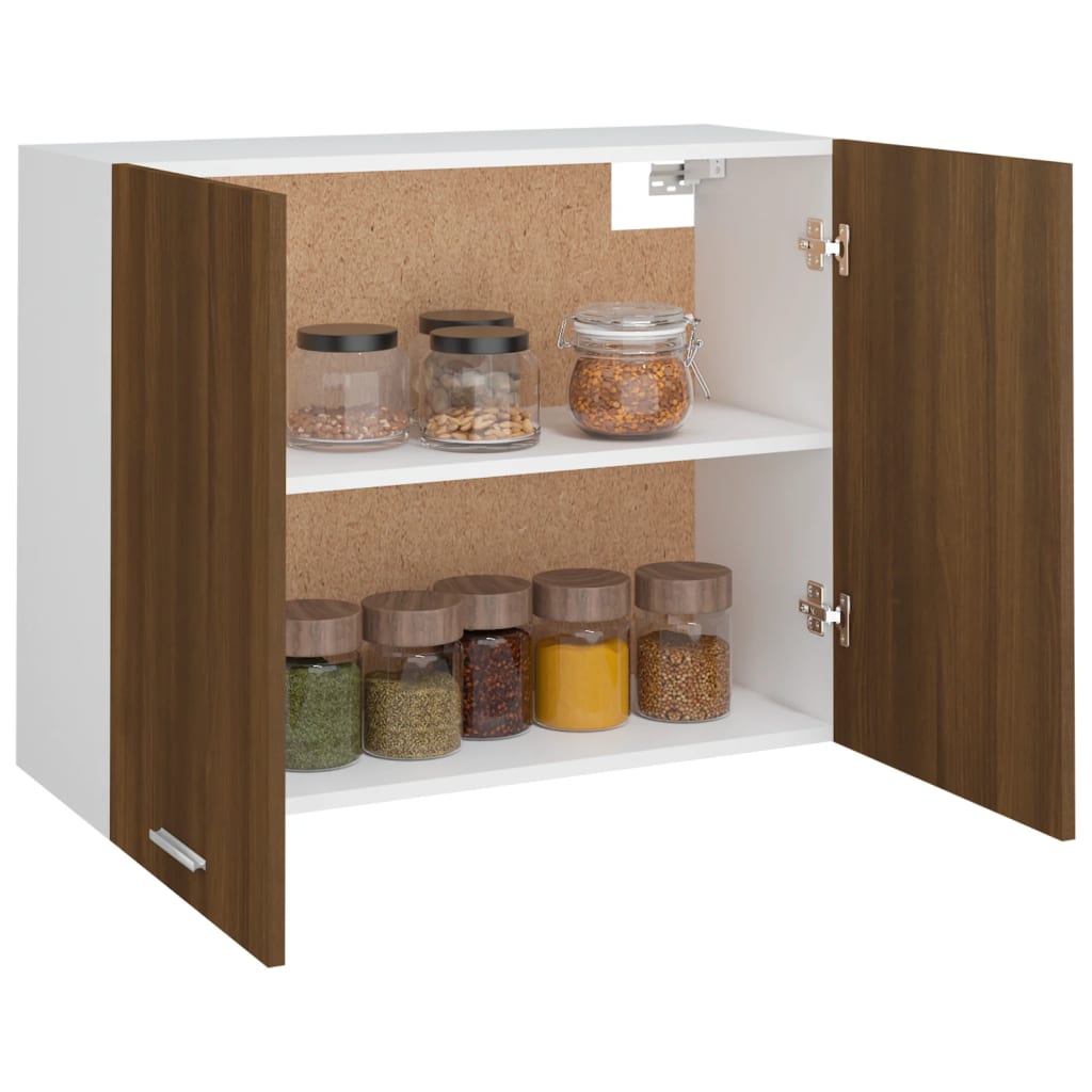 Hängeschrank Lyon Braun Eichen-Optik 80x31x60 cm Holzwerkstoff